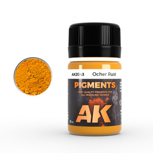 AK Interactive: Ocher Rust Powder Pigment - 35ml AK Interactive: Ocher Rust Powder Pigment - 35ml