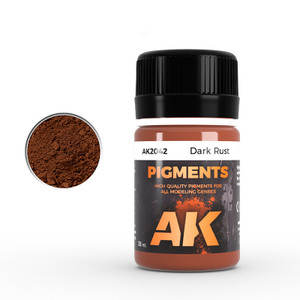 AK Interactive: Dark Rust Powder Pigment - 35ml AK Interactive: Dark Rust Powder Pigment - 35ml