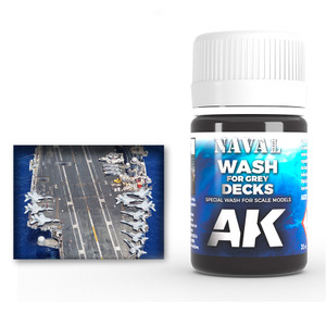 AK Interactive: Wash for Grey Decks - 35ml AK Interactive: Wash for Grey Decks - 35ml