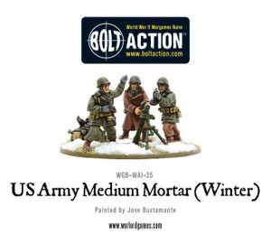 Bolt Action: US Army Medium Mortar (Winter) NIB