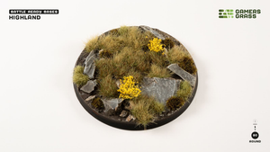 Gamers Grass: Highland Bases -  Round 80mm (x1) Gamers Grass: Highland Bases -  Round 80mm (x1)