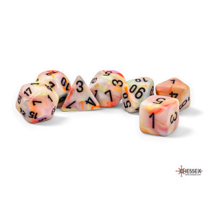 Chessex: 7-Die Set Mega-Hedrals Festive: Circus/Black