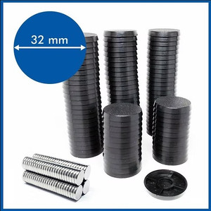 Cobalt Keep: Round - 32mm Round Bases -100 Pack with Magnets Cobalt Keep: Round - 32mm Round Bases -100 Pack with Magnets