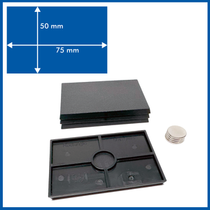 Cobalt Keep: Rectangle - 75mm x 50mm Rectangle Bases - 4 pack with Magnets Cobalt Keep: Rectangle - 75mm x 50mm Rectangle Bases - 4 pack with Magnets