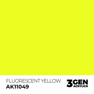 AK Interactive: Fluorescent Yellow Acrylic Paint - 18ml