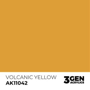 AK Interactive: Volcanic Yellow Acrylic Paint - 18ml