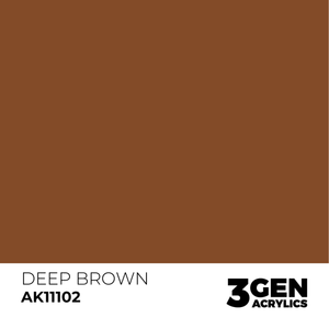 AK Interactive: Deep Brown Acrylic Paint - 18ml