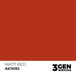 AK Interactive: Matt Red Acrylic Paint - 18ml