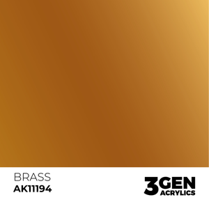 AK Interactive: Brass Acrylic Paint - 18ml