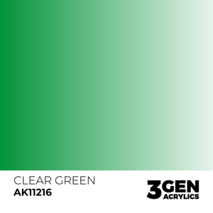 AK Interactive: Clear Green Acrylic Paint - 18ml