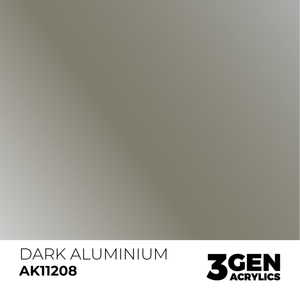 AK Interactive: Dark Aluminium Acrylic Paint - 18ml