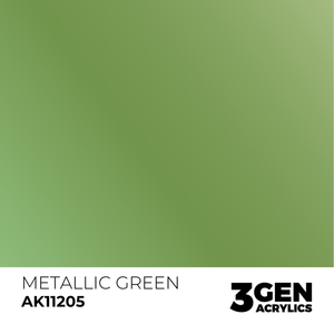 AK Interactive: Metallic Green Acrylic Paint - 18ml AK Interactive: Metallic Green Acrylic Paint - 18ml