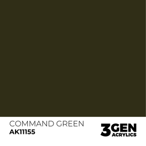 AK Interactive: Command Green Acrylic Paint - 18ml