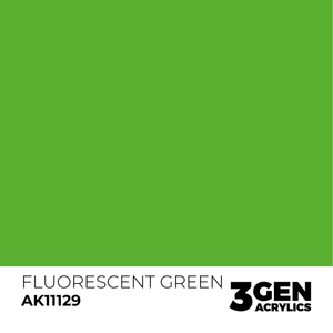 AK Interactive: Fluorescent Green Acrylic Paint - 18ml