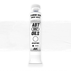 AK Interactive: ABT-502 Oils - Titanium White/Snow White