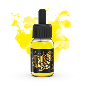 AK Interactive: Inks - Fluor Yellow - 30ml AK Interactive: Inks - Fluor Yellow - 30ml