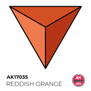 AK Interactive: Reddish Orange - Quick Gen Colors AK Interactive: Reddish Orange - Quick Gen Colors
