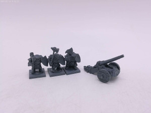 4 x Kings of War Dwarf Cannon & Crew
