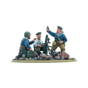 Bolt Action: Soviet Naval Brigade Medium Mortar Team NIB