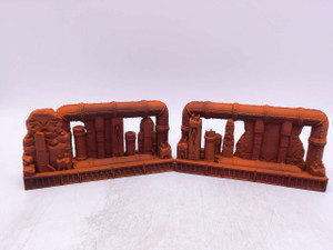 2 x Warhammer 40k Pipe Terrain Set (orange)