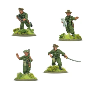 Bolt Action: Gurkha platoon commanders (Preorder)