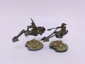 2 x Star Wars Legion: Swoop Bike Riders (painted)