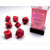 Chessex: 7-Die Set Opaque: Red/Black
