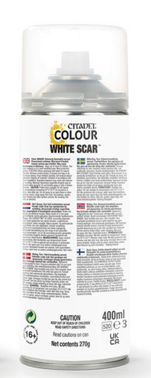 White Scar Spray Paint