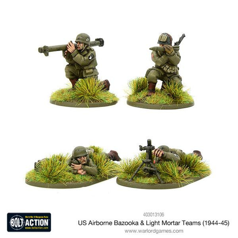 Bolt Action: US Airborne Bazooka & Light Mortar Teams (1944-45)