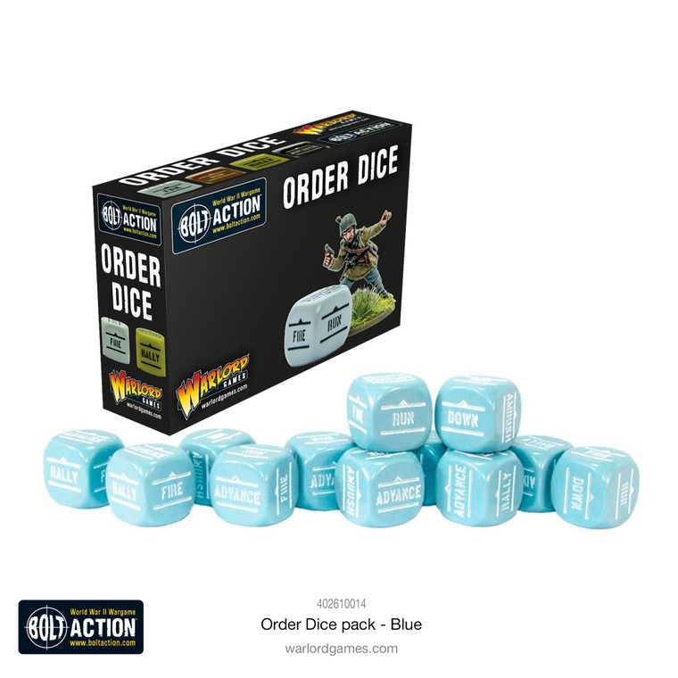 Bolt Action: Orders Dice Pack (Blue)