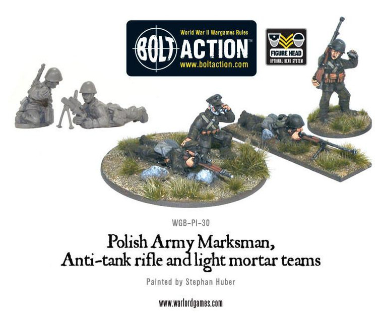 Bolt Action: Polish Army Marksman, Anti-Tank Rifle, And Light Mortar Teams