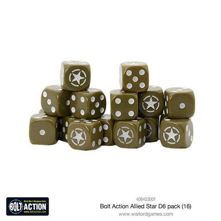 Bolt Action: Allied Star D6 Dice Pack