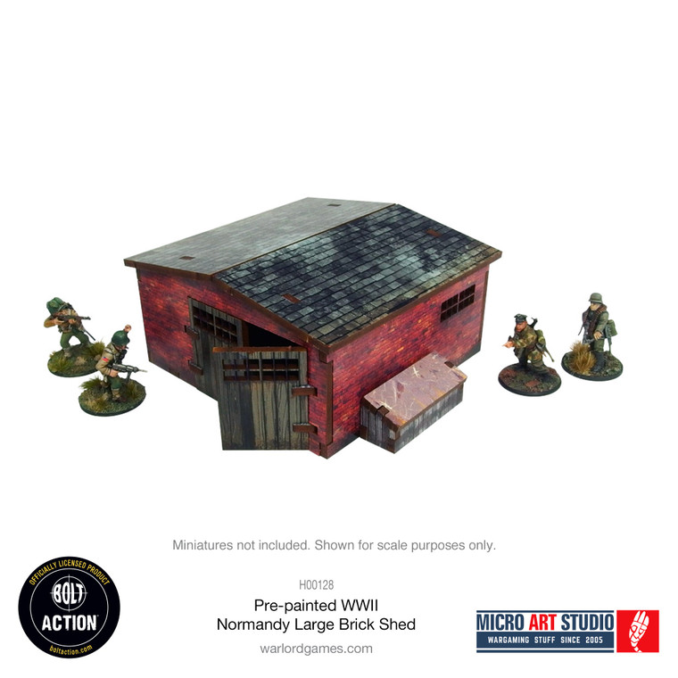 Bolt Action: Large Brick Shed (Pre-Painted)