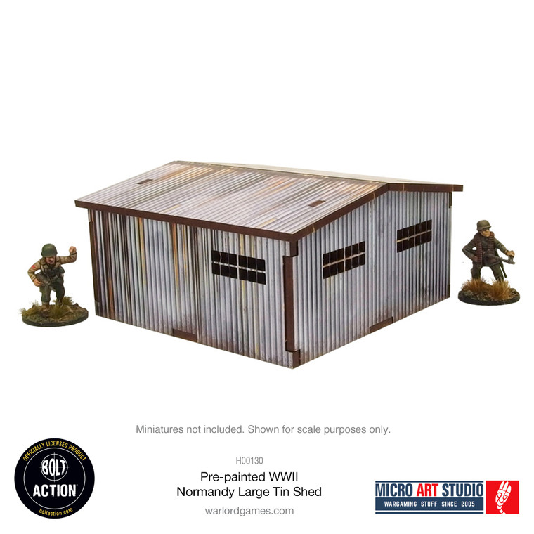 Bolt Action: Normandy Large Tin Shed (Pre-Painted)