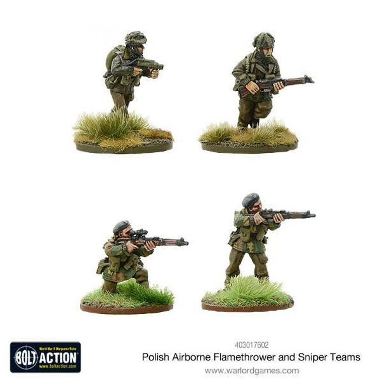 Bolt Action: Polish Airborne Flamethrower And Sniper Teams