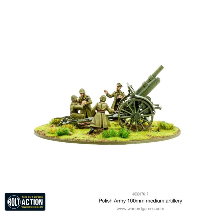 Bolt Action:  Polish Army 100mm Medium Artillery