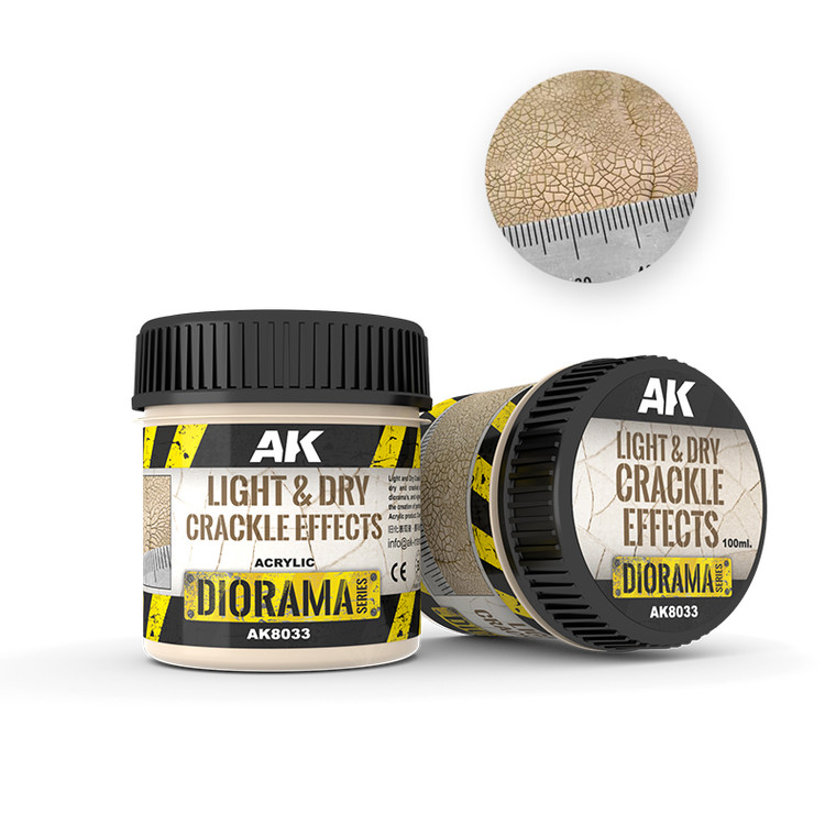 AK Interactive: Light & Dry Crackle Effects 100ml
