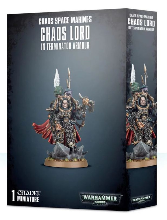 Chaos Space Marines Terminator Lord / Sorcerer Lord in Terminator Armour NIB