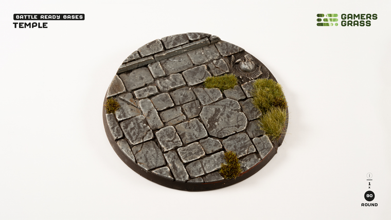 Gamers Grass: Temple Bases -  Round 90mm (x1)