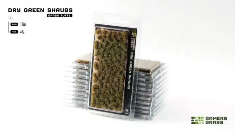 Gamers Grass: Tufts - Dry Green Shrubs