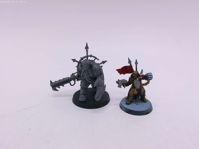 2 x Chaos Commissar & Chaos Ogryn