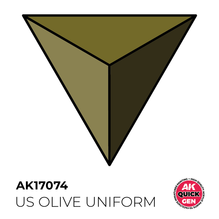 AK Interactive: US Olive Uniform - Quick Gen Colors