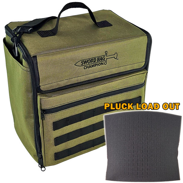 Battle Foam - Champion Sword Bag Pluck Foam Load Out (Olive Green)