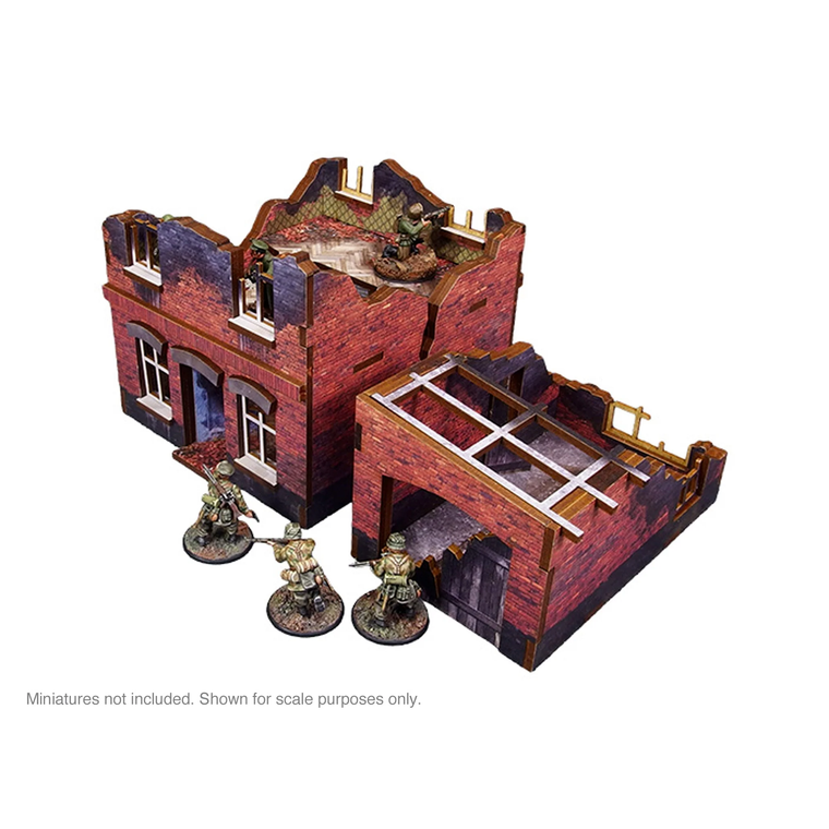Bolt Action - Pre-Painted WW2 Ostfront Stalingrad Small House (with garage)