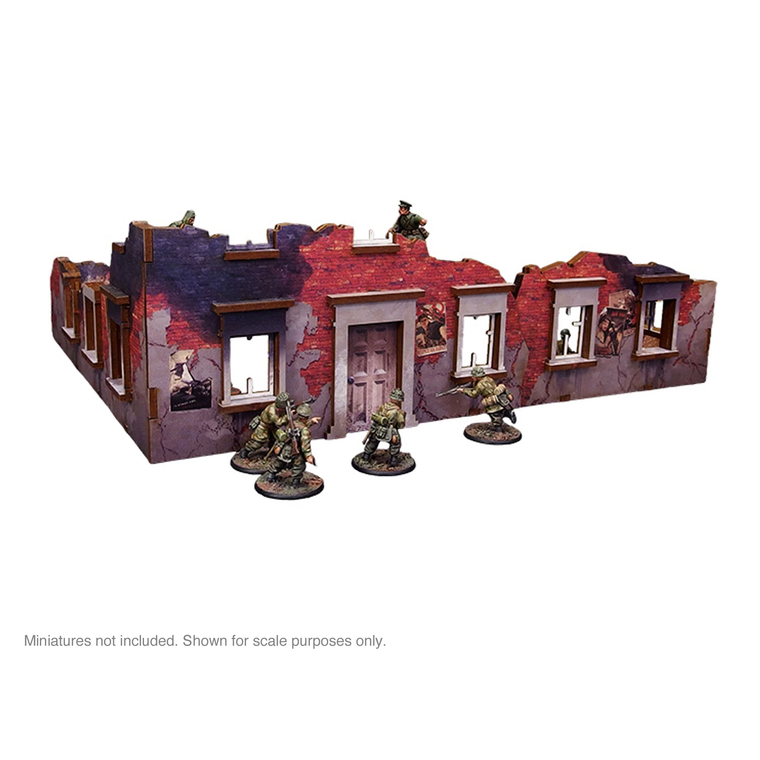 Bolt Action -    Pre-Painted WW2 Ostfront Stalingrad Ruined Building