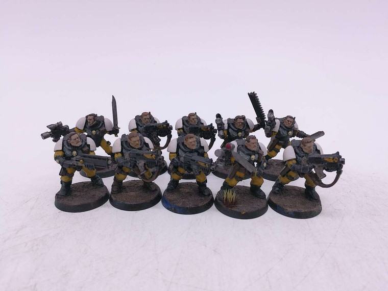 10 x Space Marine Scouts (oop, black/white/yellow)