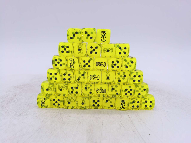 38 x Lumineth Realm-lords Dice (yellow)