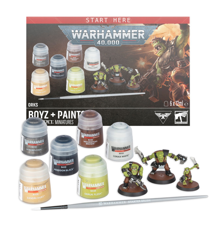 Warhammer 40,000: Ork Boyz + Paints NIB (Pre-Order)