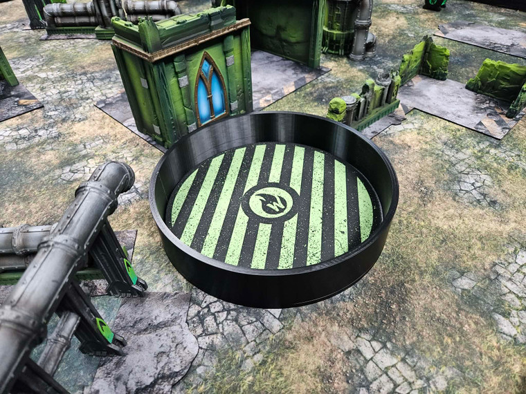 Warpfire Round Dice Tray with Neoprene!