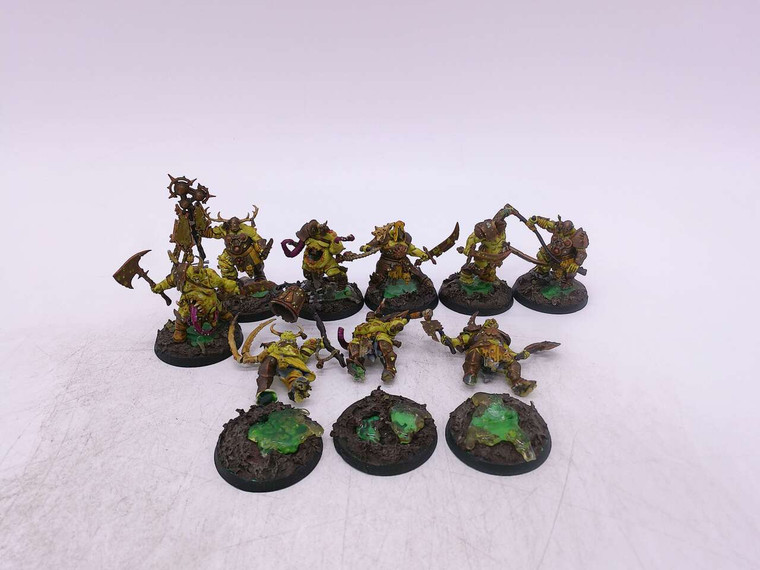 9 x Putrid Blightkings (oop,painted)
